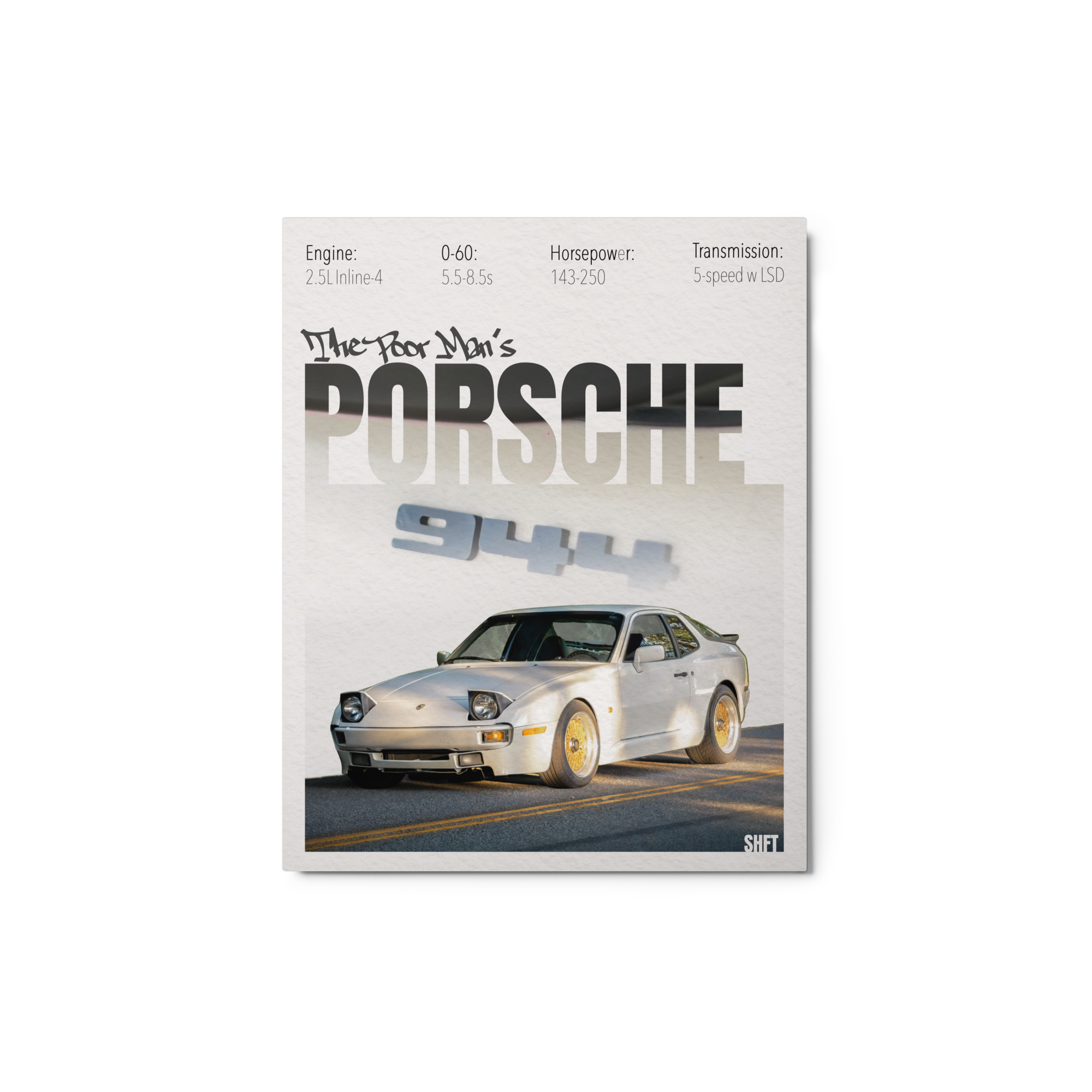 Porsche 944 Poster | Metal Print – SHFT